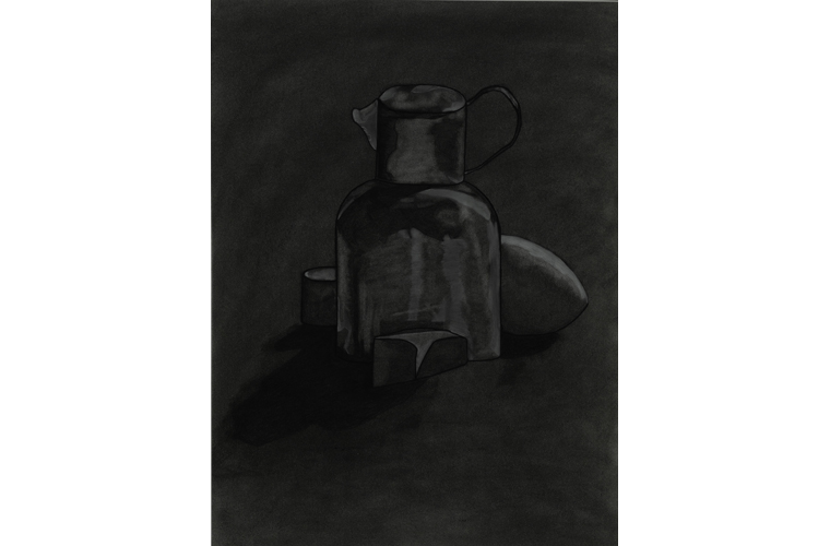 Matthew Katigbak, “Metal”, Charcoal on Canvas, 18